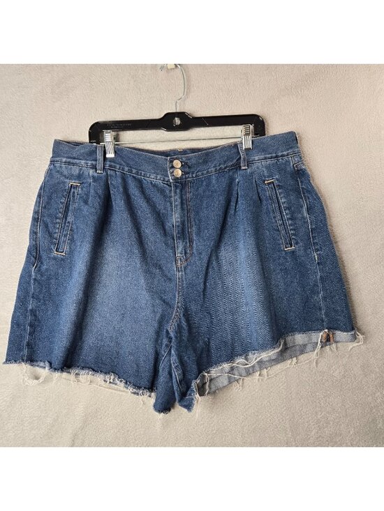 American Eagle Outfitters Pants - American Eagle 20 Mom Shorts Denim Jean Shorts Raw Hem Cut off Festival Party